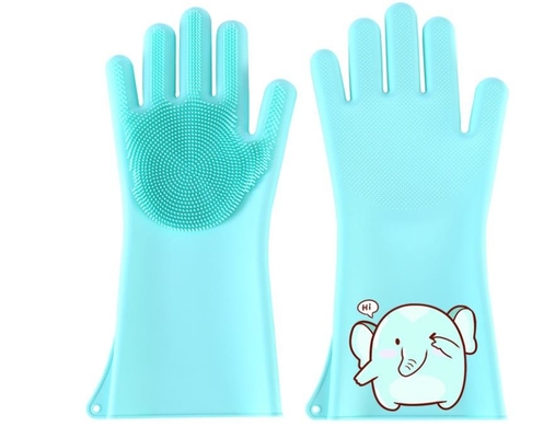 Reinigungs-Silikon-Handhandschuhe, Silikon, das die Handschuhe wasserdicht für Wäscherei kocht