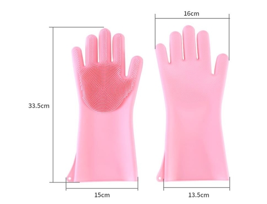 Reinigungs-Silikon-Handhandschuhe, Silikon, das die Handschuhe wasserdicht für Wäscherei kocht