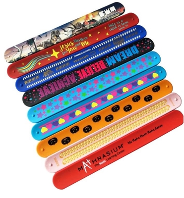 Massensilikonkautschuk-Armband-Logo bedruckbarer Debossed-Seidendruck