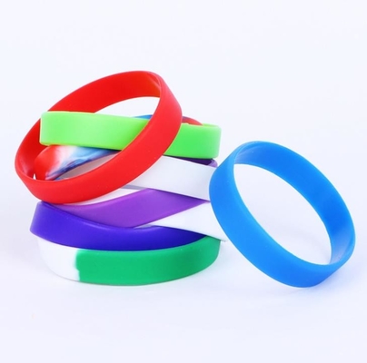 Fördernde Silikonkautschuk-Armbänder, kundenspezifische Silikon-Armbänder bunt