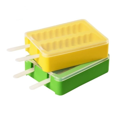 Sommer-Eis am Stiel-Silikon-Eis-Block-Formen, stapelbare Eis-Würfel-Behälter pp. materiell