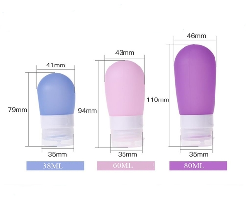 Silikon-Reise-Verpackungs-Flaschen-Bereich-Kugelform der Schönheits-Fluglinien-100ml