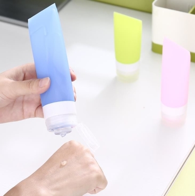 Nachfüllbare Lotions-Silikon-Reise-Verpackungs-Flasche, Silikon-Toilettenartikel füllt langlebiges Gut ab