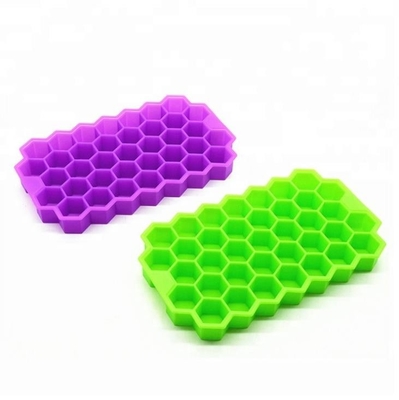 Grüne Farbe Hexagon-Bienenwaben-Silikon-Mini Ice Cube Tray Yellows