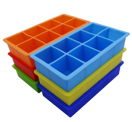 Quadratisches Silikon-Eis Tray Molds, Neuheits-Eis formt den stapelbaren Hohlraum 8