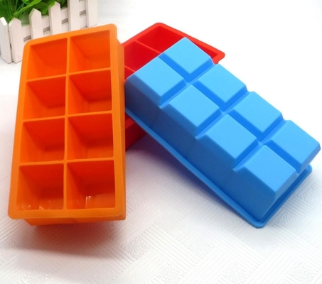 Quadratisches Silikon-Eis Tray Molds, Neuheits-Eis formt den stapelbaren Hohlraum 8