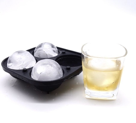 Hohlraum-Silikon-Eis-Ball des Whisky-4 formt einfaches Freigabe-langlebiges Gut mit Trichter