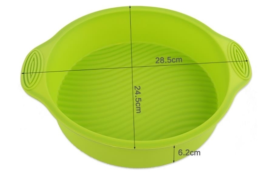 Das 9 Zoll-Silikon-Kuchen formt unzerbrechliches Easile gespeichertes geschmackloses mit Griff