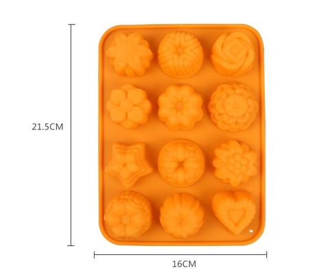 Blumen-Cocktail-Silikon-Eis-Würfel formt leichtes dekoratives 87g