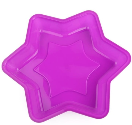 Nahrungsmittelgrad-Silikon-Backblech, Silikon Bakeware formt Hexagram kundenspezifisch anfertigen