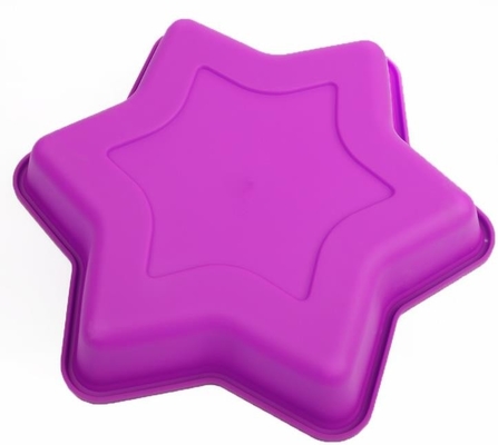 Nahrungsmittelgrad-Silikon-Backblech, Silikon Bakeware formt Hexagram kundenspezifisch anfertigen