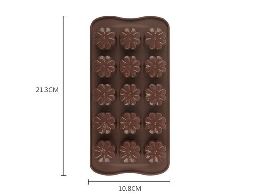 Blumen-formt harte Plastikweihnachtsschokolade Nahrungsmittelsicheres geschmackloses