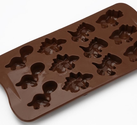 Dinosaurier-Feiertags-Silikon-Schokolade formt schädliche Brown-Farbe nicht