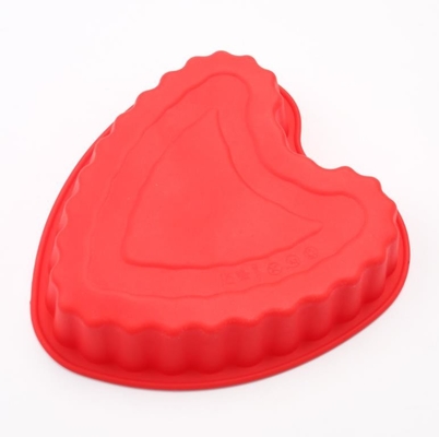 Ofen-Silikon-Kuchen-Formen, Silikon, das Form-flexible Herz-Form kocht