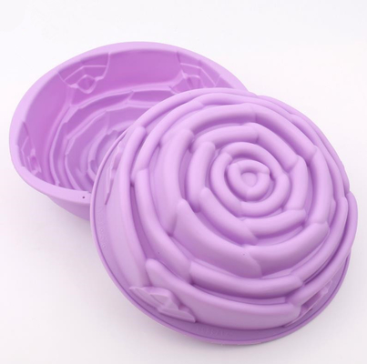 Mittlere Größen-Silikon bakingMolds, Kuchen, der die Formen FDA-gebilligt verziert