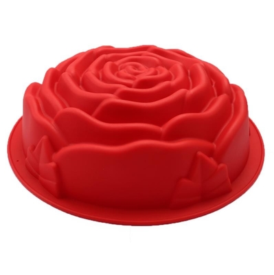 Großes Silikon-Backen formt kundengebundene Farbe Rose Blume