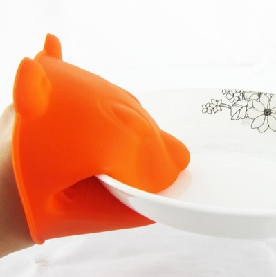Finger-Ofen-Handschuh-heiße Handhandschuhe, Silikon-heiße Handschuh-grüne Farbe