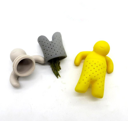 BPA geben silikon-Tee infuser Mann Herr-Tea FDA Standardmit dem verfügbaren Kastenpaket frei