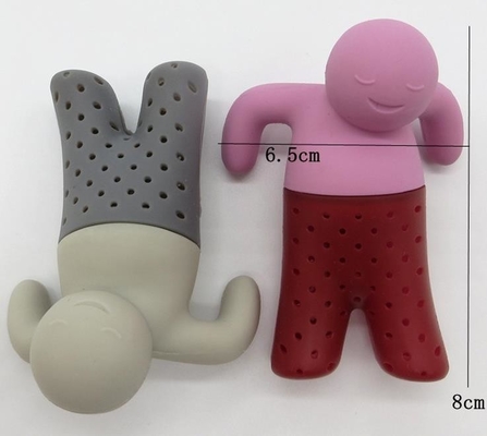 BPA geben silikon-Tee infuser Mann Herr-Tea FDA Standardmit dem verfügbaren Kastenpaket frei