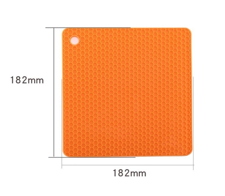 Kleine Bienenwaben-Silikon-Küchen-Werkzeuge überzogen 18.2*18.2*0.6cm für Baby