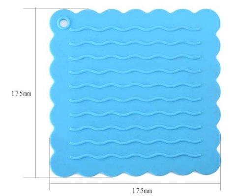 Feinschmecker Placemat-Silikon-Küchen-Werkzeuge prägten Wasser-Wellen-Muster
