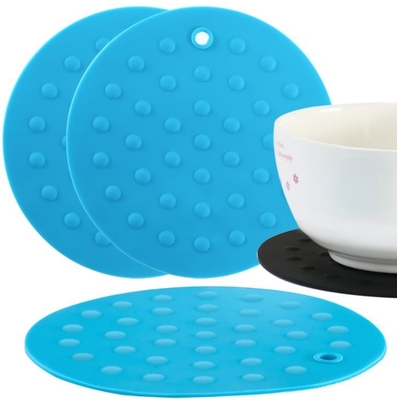 Runde Gummikochgeräte, die geprägte Silikon-Backen-Matte punktiert Art