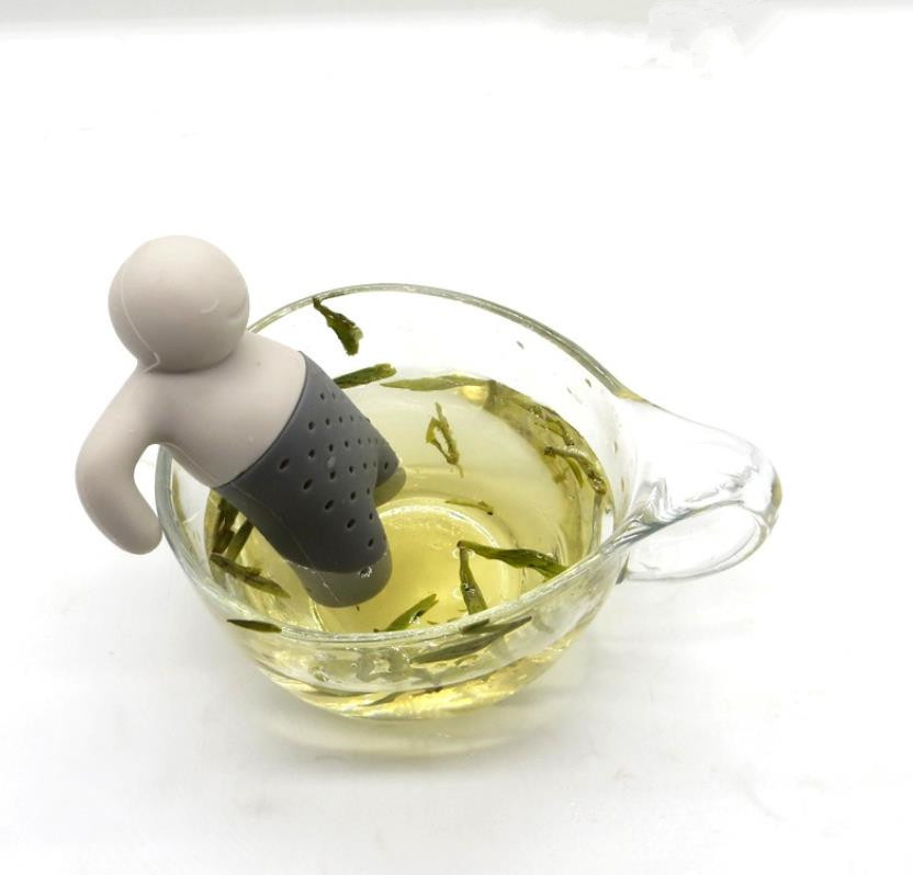 BPA geben silikon-Tee infuser Mann Herr-Tea FDA Standardmit dem verfügbaren Kastenpaket frei